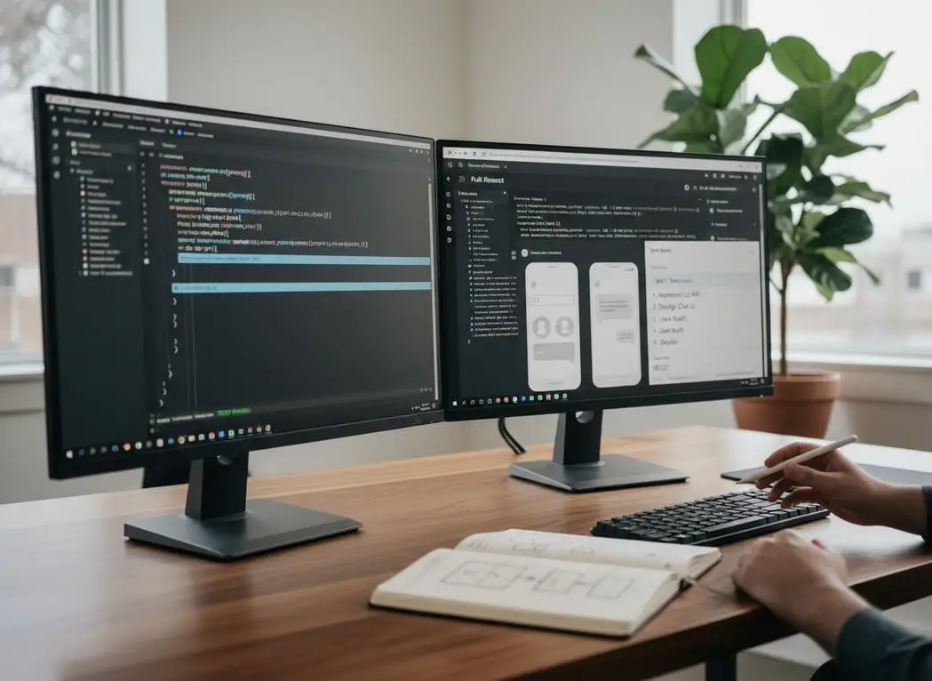 developer coding interface
