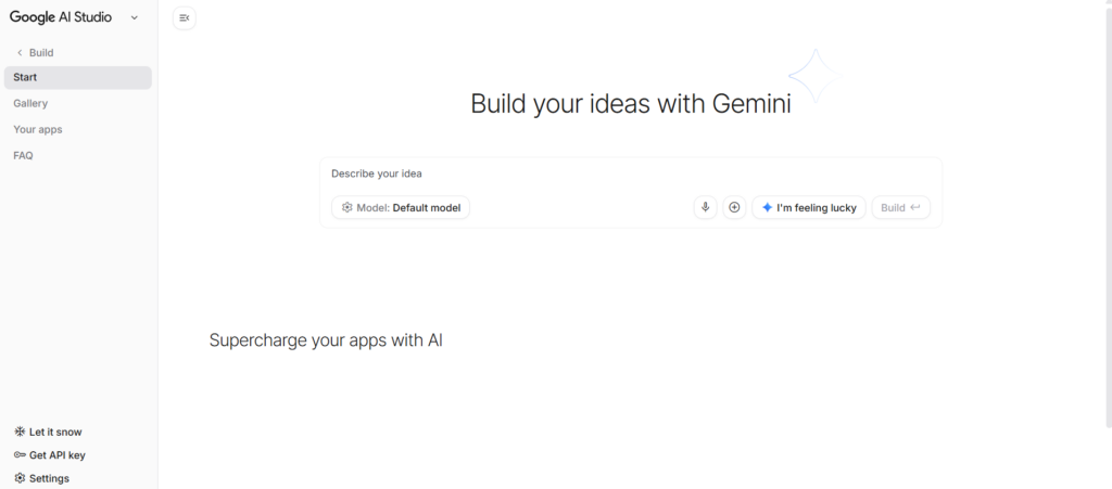 Google AI Studio Editor